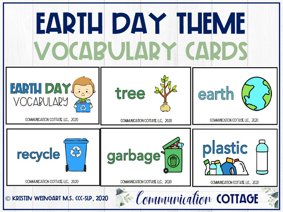 Earth Day Vocabulary Cards