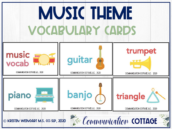 Music Vocabulary Cards