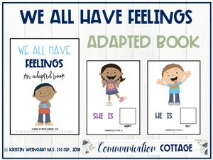 We All Have Feelings: Adapted Book