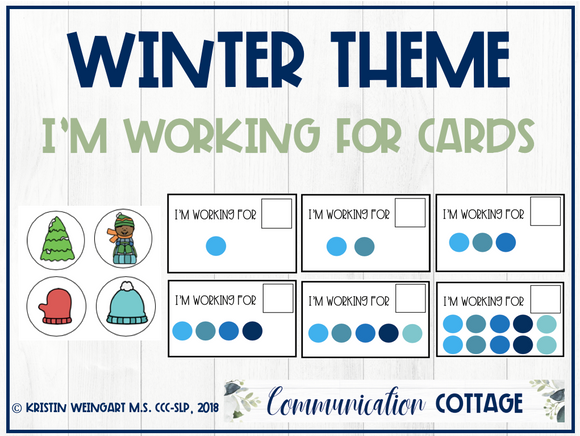 Winter: I'm Working For Cards