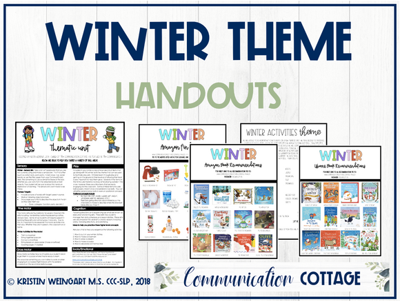 Winter Activities Theme Guide