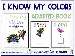 I Know My Zoo Colors: Adapted Book