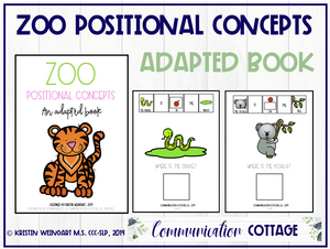 Zoo Positional Concepts: Adapted Book
