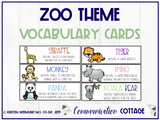 Zoo Vocabulary Cards